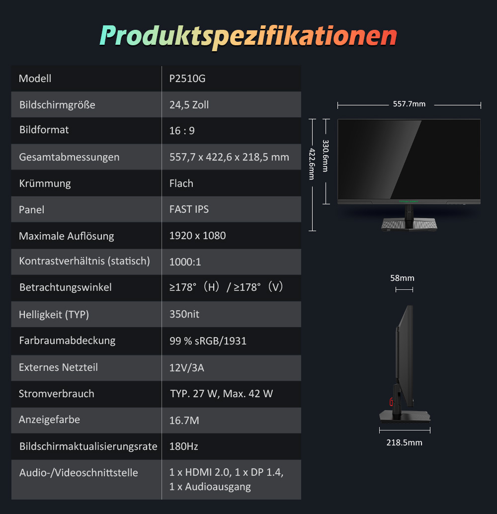 Monitor, Monitore, Gaming Monitor, Gaming-Monitor, Titan Army Monitor, TITAN ARMY C49SHC, TITAN ARMY