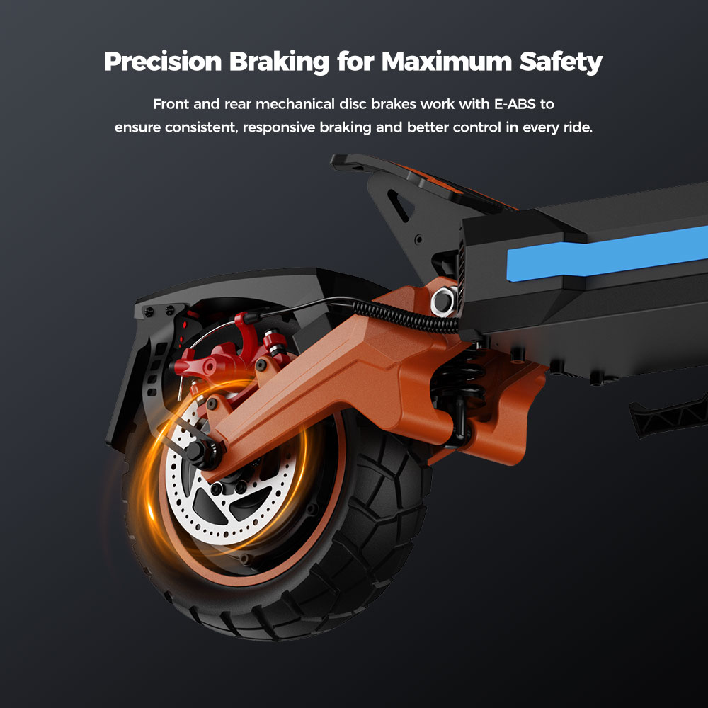 KUGOO F3 Pro Max Trottinette &eacute;lectrique, moteur 2 x 1&nbsp;100 W, batterie 52 V 23,4 Ah, pneus 10 pouces, vitesse maximale 68 km/h, autonomie 95 km, freins &agrave; disque hydrauliques avant et arri&egrave;re, suspension &agrave; bras oscillant