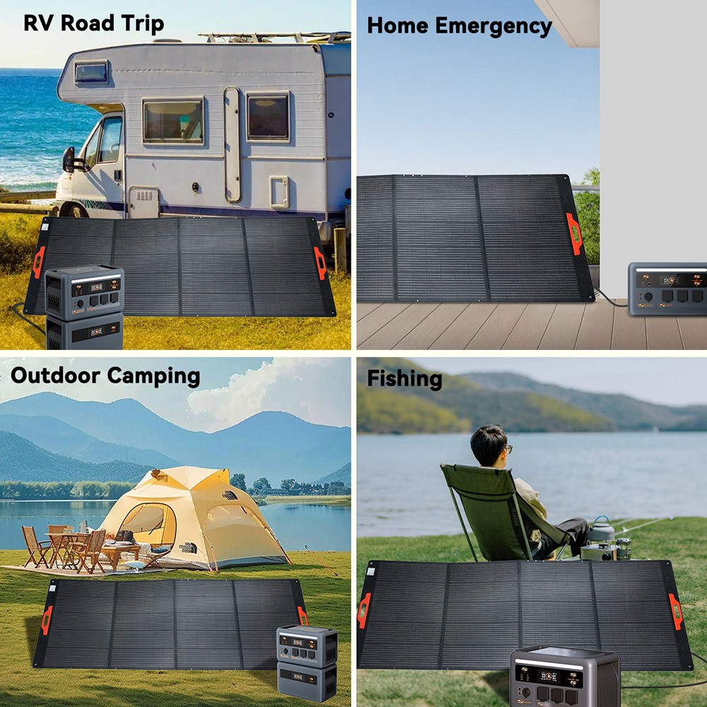 Oscal PowerMax6000 Tragbare Powerstation 6000W 3600Wh + Blackview Oscal PM400 Pro 400W Faltbares Solarpanel