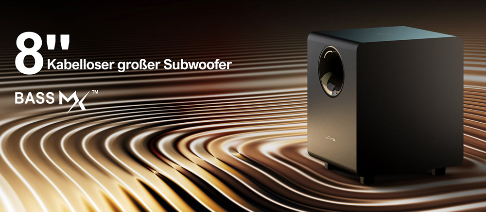 Ultimea Nova S90 7.1.4 Soundbar + 1 pár * Steady S90 hangszóróállvány, Dolby Atmos, 740 W csúcsteljesítmény, 4K HDR jelátvitel, 6 hangszínszabályzó mód