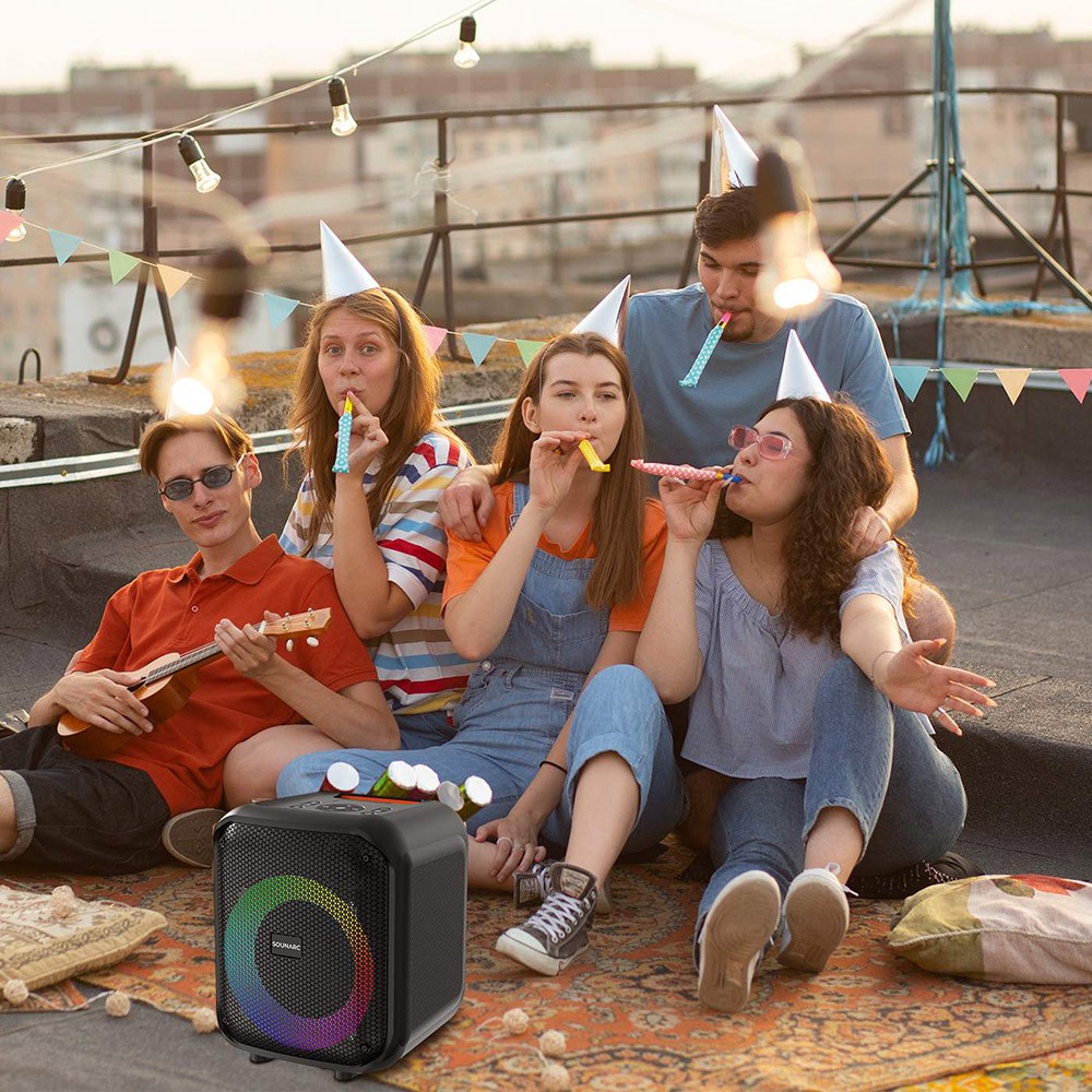 Sounarc L1 Party hangsz&oacute;r&oacute;, K&uuml;l&ouml;nb&ouml;ző vil&aacute;g&iacute;t&aacute;si m&oacute;dok, Sztere&oacute; p&aacute;ros&iacute;t&aacute;s, 12 &oacute;ra lej&aacute;tsz&aacute;si idő