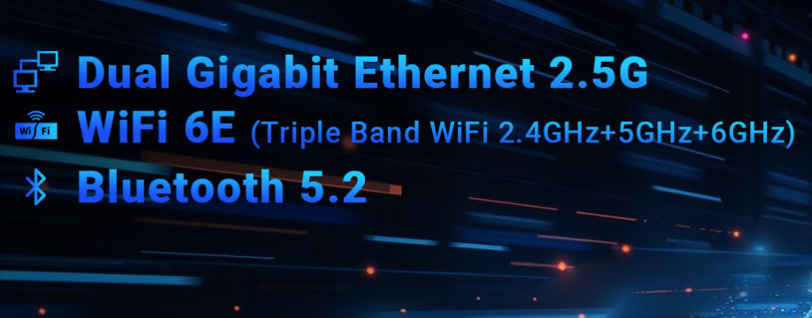 MINIX NGC NR660 Mini PC, AMD Ryzen 5 6600H, 16 Go de RAM, SSD 512 Go, HDMI + DP + USB-C, triple &eacute;cran 4K &agrave; 60 Hz, Wi-Fi 6E, Bluetooth 5.2, 3 ports USB 3.2, 1 port USB 2.0, 2 ports RJ45 2,5G, 1 prise audio 3,5 mm, avec support VESA