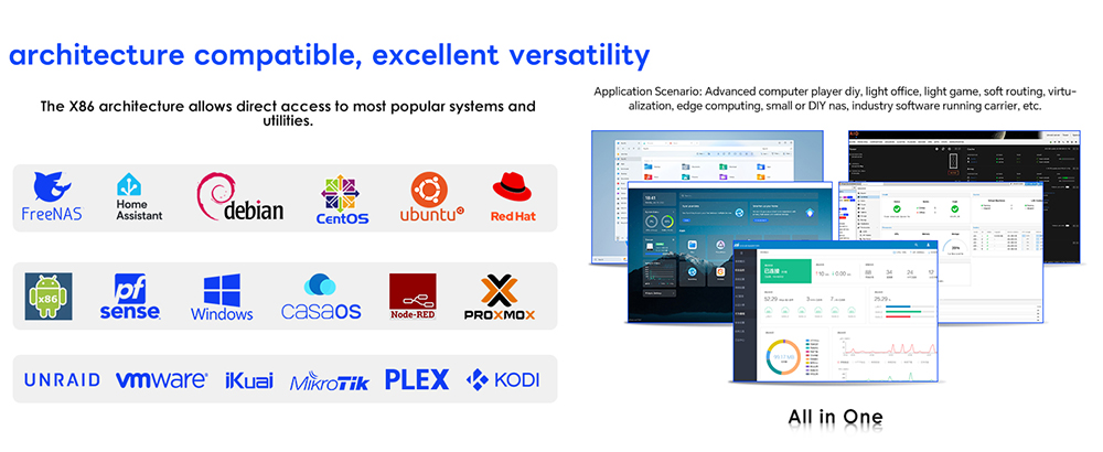 AOOSTAR R7 NAS Mini PC, AMD Ryzen 7 5825U 8 Cores Max 4.5GHz, 16GB DDR4 RAM 512GB SSD, HDMI+DP+Type-C Triple 4K Display, WiFi 6 Bluetooth 5.2, 2*USB3.0, 2*USB2.0, 2*2.5G RJ45, 1*TF Card Slot, 1*3.5mm Audio, Dual-fan Cooling - US Plug