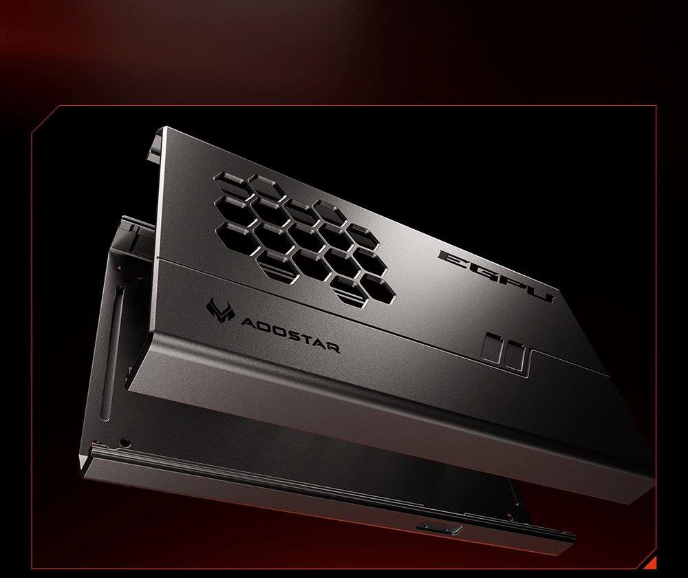 AOOSTAR XG76XT eGPU-Dock mit AMD Radeon RX 7600XT GPU, 8 GB GDDR6 RAM, 128 Bit, 1 * USB 4.0, 1 * Oculink, 1 * HDMI, 2 * DP, 1 * Typ-C, 100 W Reverse Charging