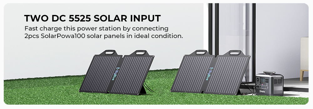 BigBlue CellPowa 1000 Portable Power Station, 1075.2Wh 1000W solárny generátor, 3500+ cyklov LiFePO4, 0-80% v 1.5Hrs, LED, 4*AC, 2*DC, 2*USB-A, 4*USB-C, 1*Car Port