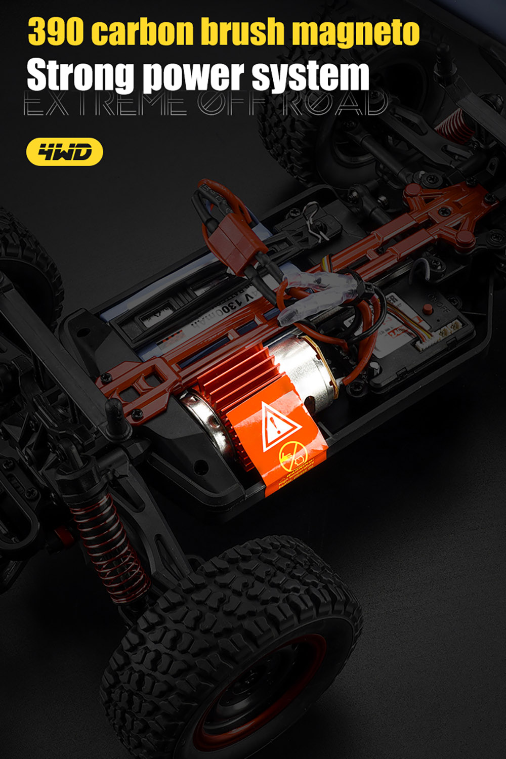 CrazyFastRC SCY 16106 RC autó 1/16 2.4G 4WD RC teherautó - sötétszürke