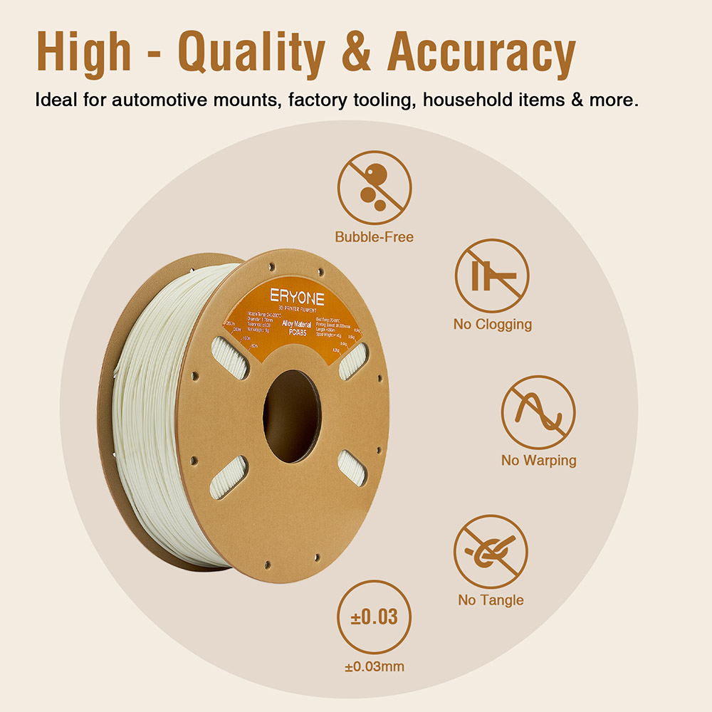 ERYONE Alloy Material PC/ABS Filament 1kg - White