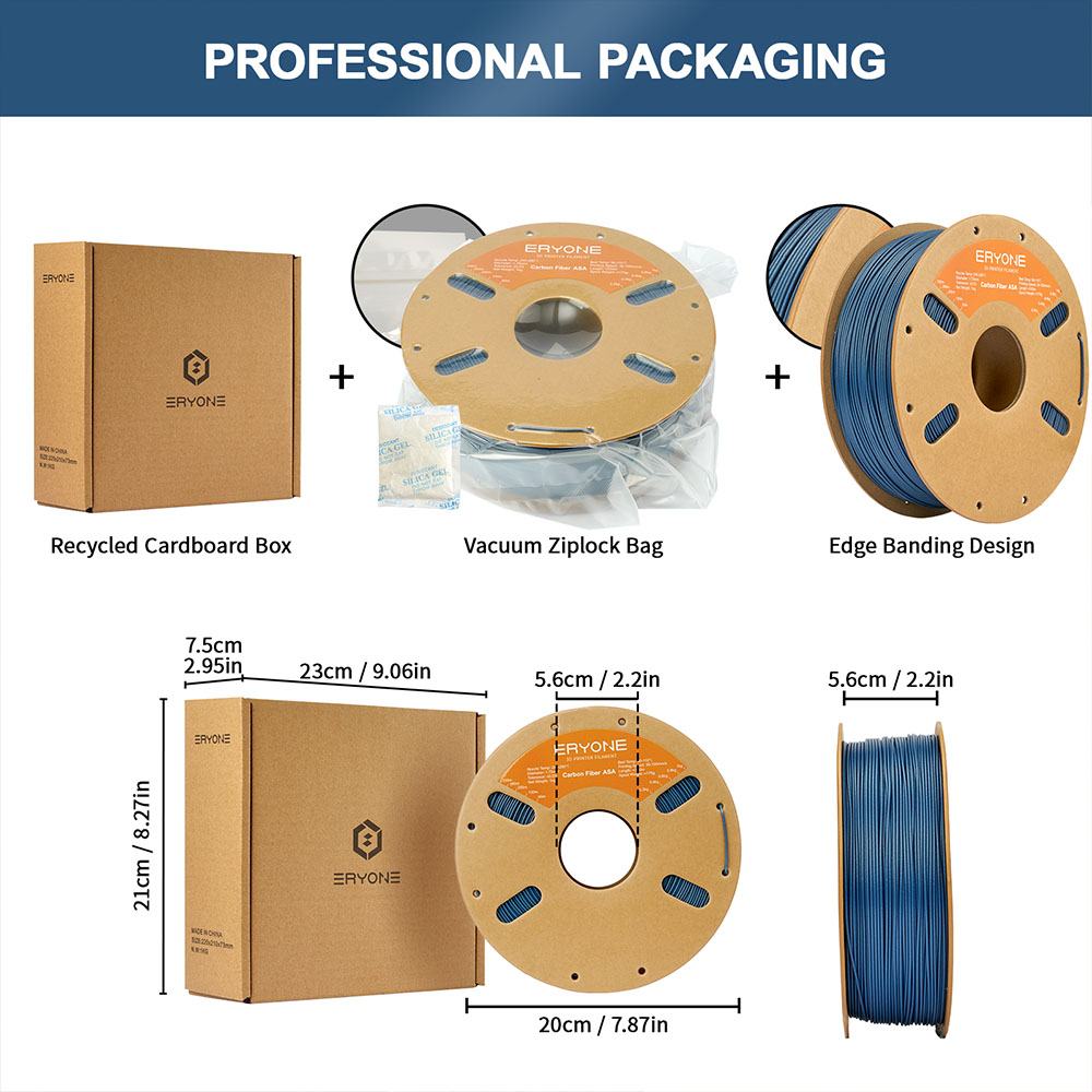ERYONE Carbon Fiber ASA Filament 1kg - Blue