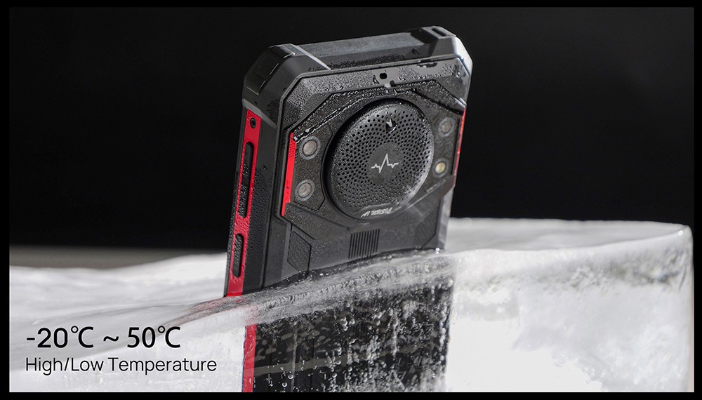 FOSSiBOT F101 Smartphone Robust, 4GB+64GB, Triple Caméra IA, Haut-parleur 123dB, Batterie 10600mAh, Déverrouillage Empreinte/Visage, Écran 5,45 Pouces HD+ IPS, Android 12 - Noir et Rouge