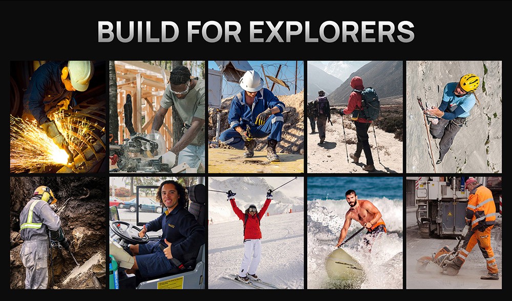 FOSSiBOT F101 Smartphone Robust, 4GB+64GB, Triple Caméra IA, Haut-parleur 123dB, Batterie 10600mAh, Déverrouillage Empreinte/Visage, Écran 5,45 Pouces HD+ IPS, Android 12 - Noir et Rouge