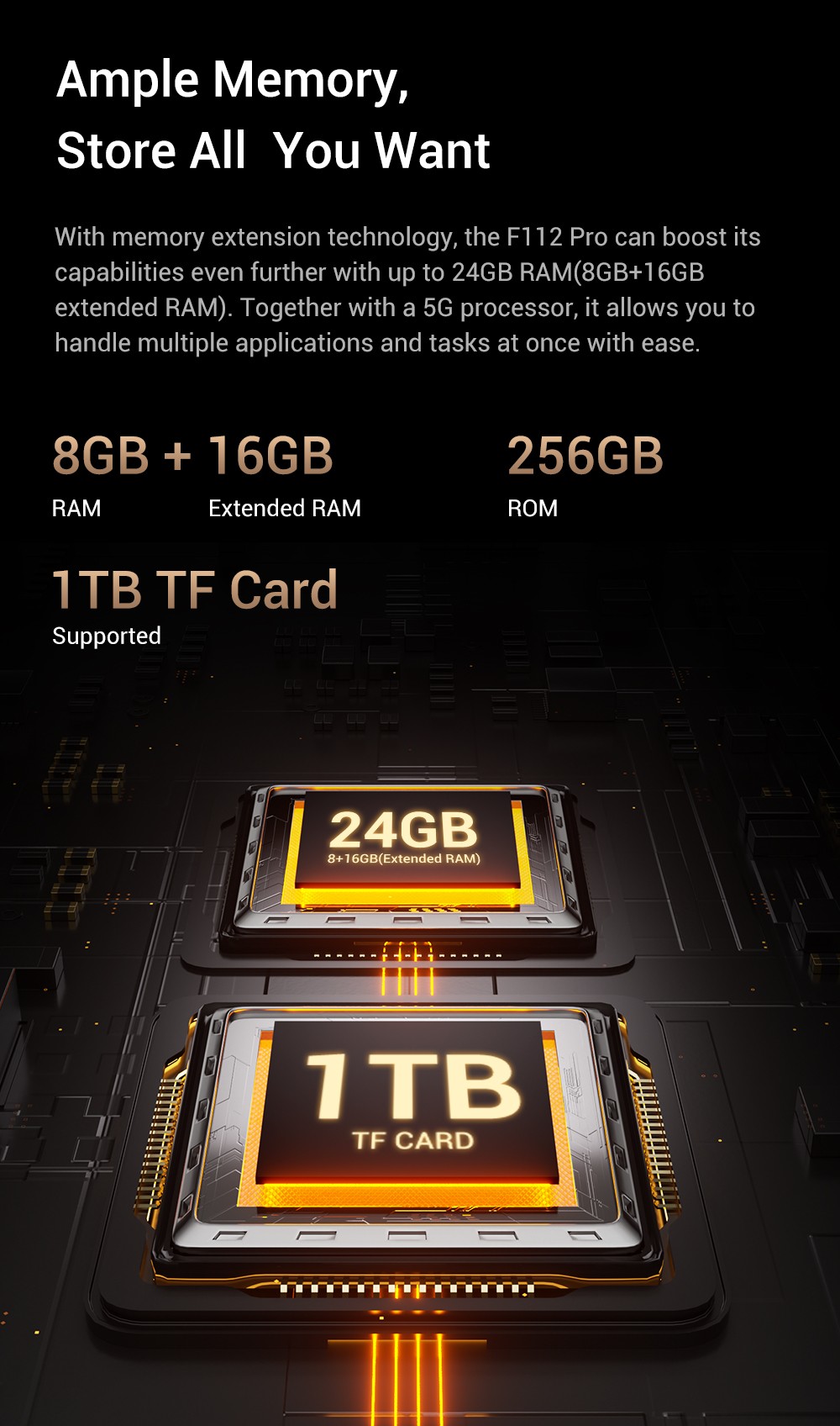 FOSSiBOT F112 Pro 5G odolný telefón, 50MP+5MP zadný fotoaparát, 7150mAh batéria, 6.88-palcový HD+ displej, 8 GB RAM 256 GB ROM, Android 14, IP68/IP69K, zelený