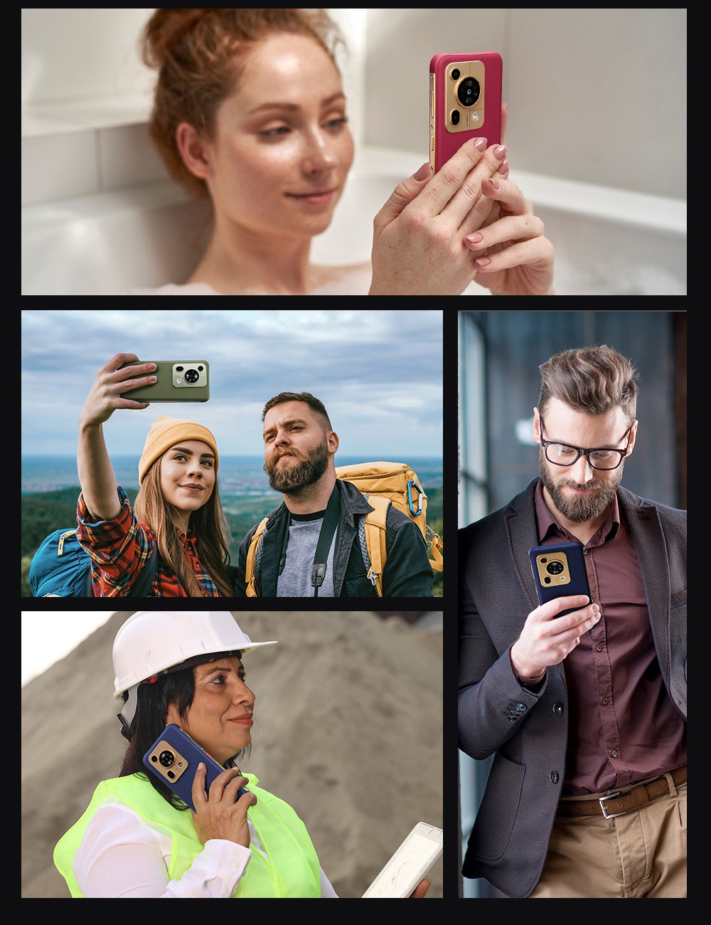 FOSSiBOT F112 Pro 5G odolný telefón, 50MP+5MP zadný fotoaparát, 7150mAh batéria, 6.88-palcový HD+ displej, 8 GB RAM 256 GB ROM, Android 14, IP68/IP69K, zelený