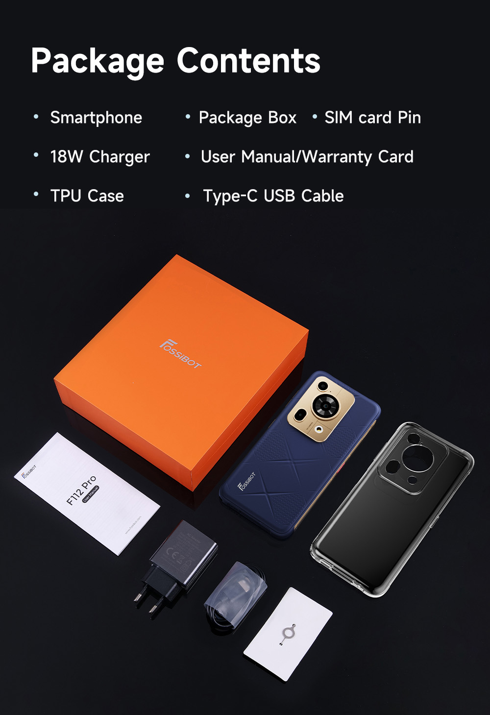 FOSSiBOT F112 Pro 5G odolný telefón, 50MP+5MP zadný fotoaparát, 7150mAh batéria, 6.88-palcový HD+ displej, 8 GB RAM 256 GB ROM, Android 14, IP68/IP69K, zelený