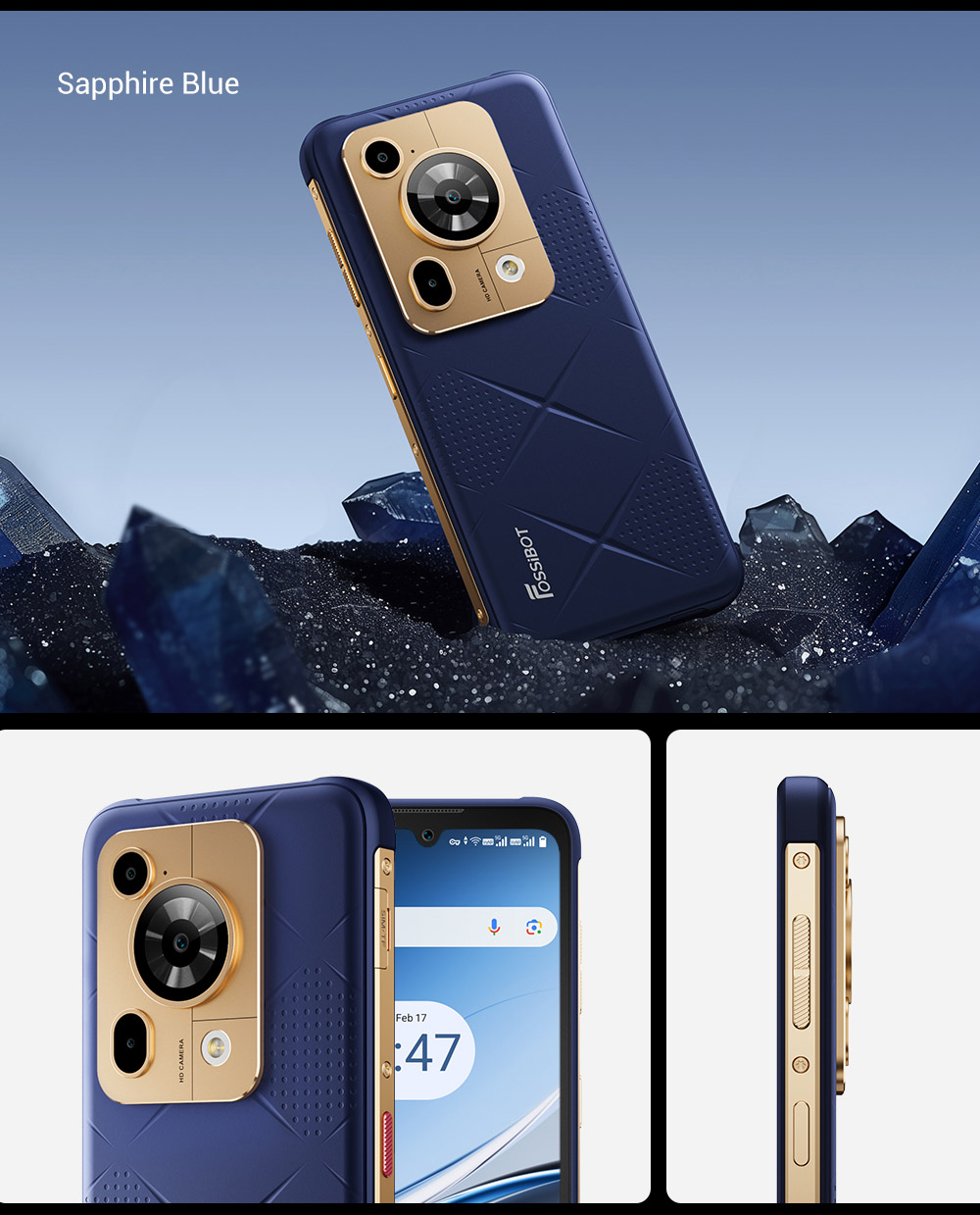 FOSSiBOT F112 Pro 5G Rugged Phone, 50MP+5MP zadný fotoaparát, 7150mAh batéria, 6.88-palcový HD+ displej, 8 GB RAM 256 GB ROM, Android 14, IP68/IP69K, zelený