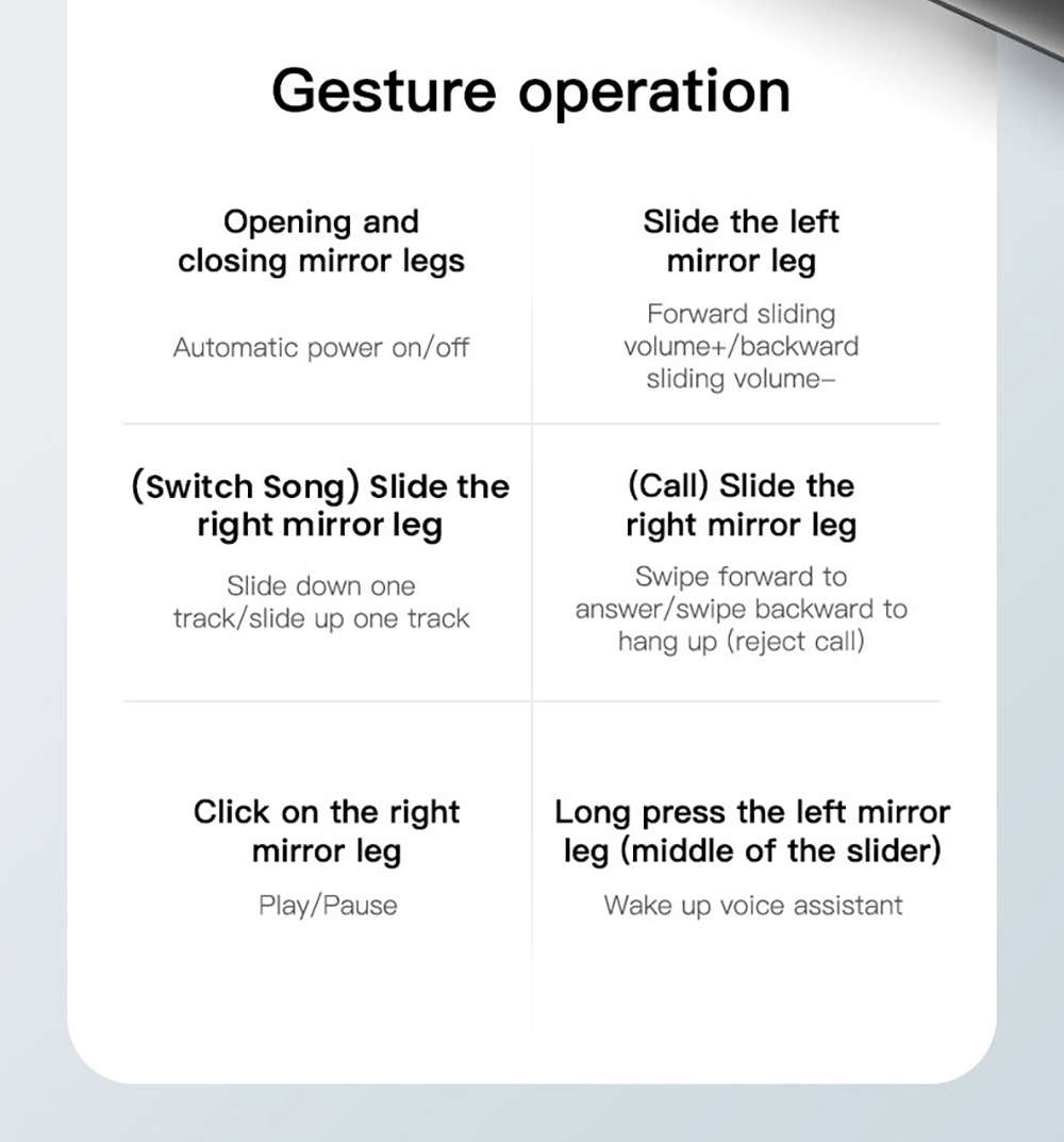 GS300 Smart Bluetooth AI Glasses Audio Translation Glasses - Black