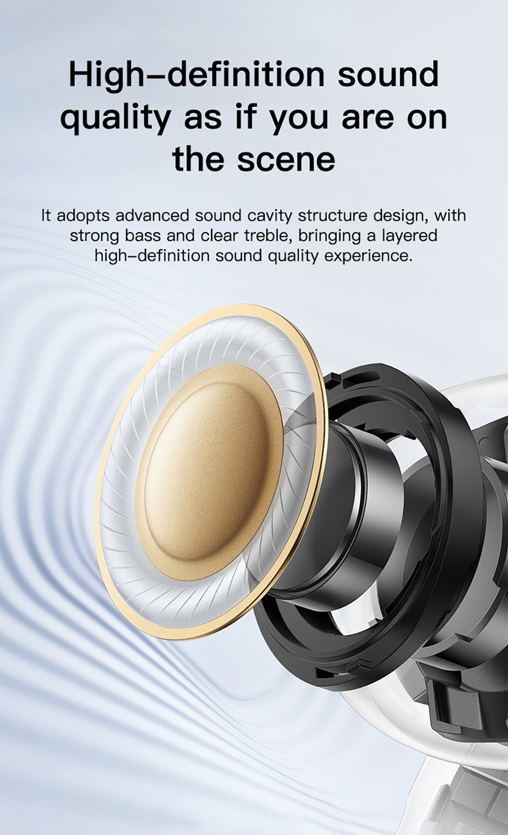 GS300 Smart Bluetooth AI Glasses Audio Translation Glasses - Black