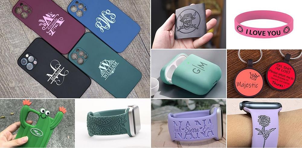 Gweike Cloud Pro 50W Desktop-Lasergravierer & -schneider mit Rotationsrolle, Gravur zylindrischer Objekte, Autofokus, 600mm/s Geschwindigkeit, 0,025mm Pr&auml;zision, WLAN-Steuerung, Panoramakamera, 510*300mm, ohne Luftfilter