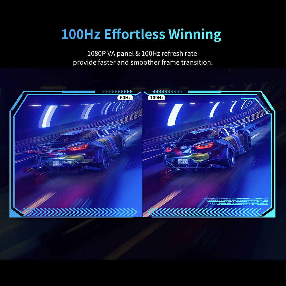 Refurbished KTC H24V13 23.8-inch Gaming Monitor, 1920x1080 16:9 100Hz High Refresh Rate VA Panel, 4000:1 Contrast Ratio, 104% sRGB HDR10 16ms Response Time, Low Blue Light, FreeSync & G-Sync Compatible, HDMI VGA Audio Out