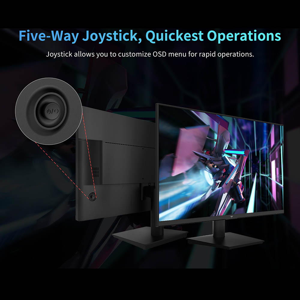 Refurbished KTC H24V13 23.8-inch Gaming Monitor, 1920x1080 16:9 100Hz High Refresh Rate VA Panel, 4000:1 Contrast Ratio, 104% sRGB HDR10 16ms Response Time, Low Blue Light, FreeSync & G-Sync Compatible, HDMI VGA Audio Out