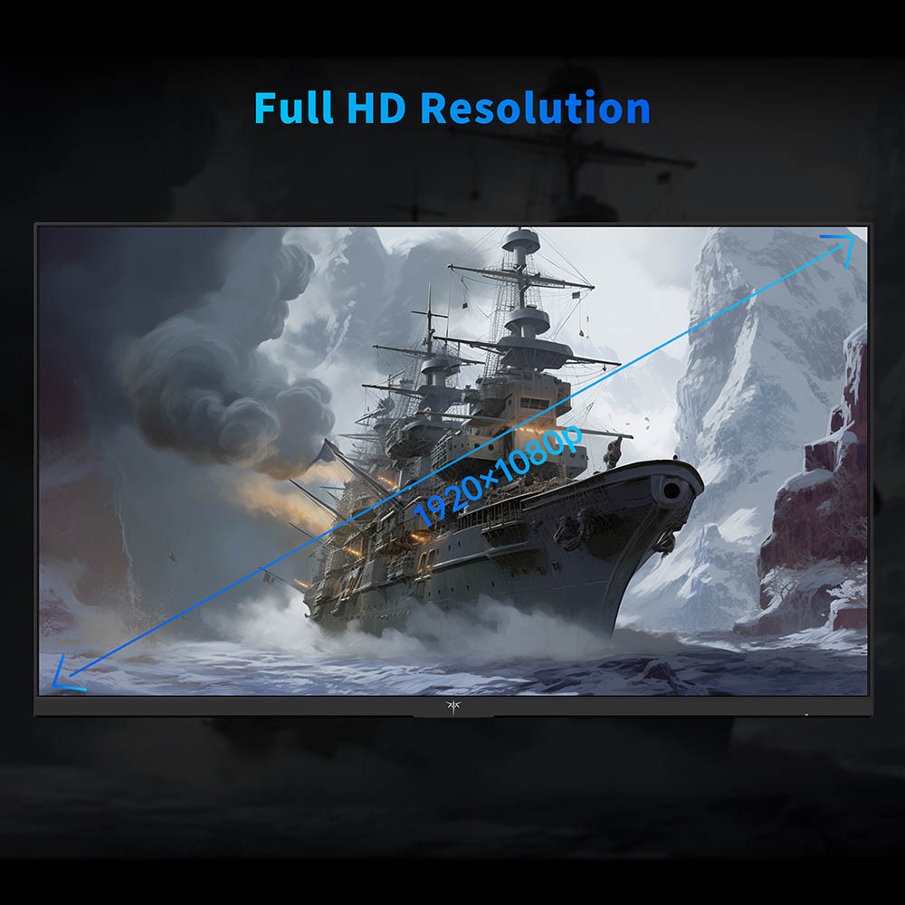 Refurbished KTC H24V13 23.8-inch Gaming Monitor, 1920x1080 16:9 100Hz High Refresh Rate VA Panel, 4000:1 Contrast Ratio, 104% sRGB HDR10 16ms Response Time, Low Blue Light, FreeSync & G-Sync Compatible, HDMI VGA Audio Out