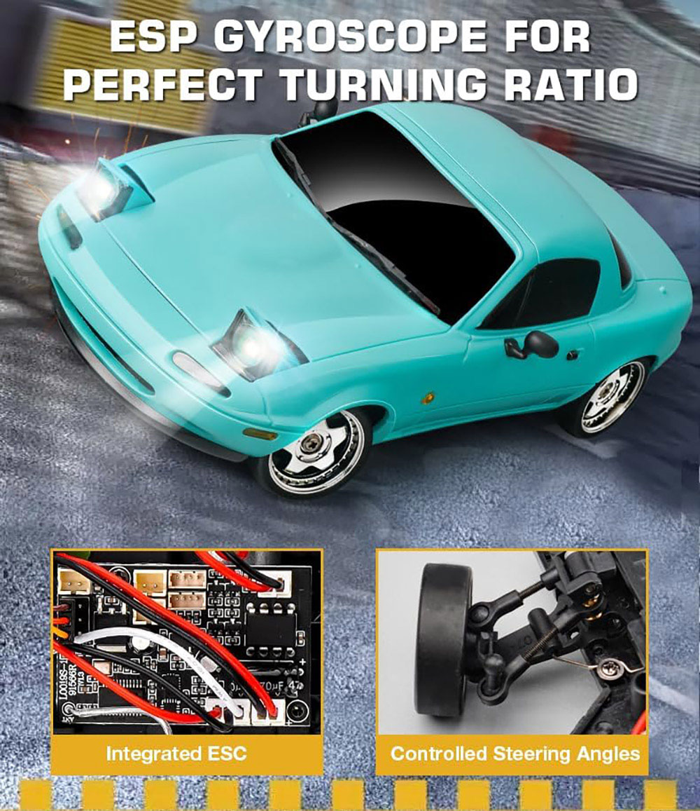 LD 1804 1/18 RC Drift Car 2.4GHz RWD RC Vehicle Toy - Blue