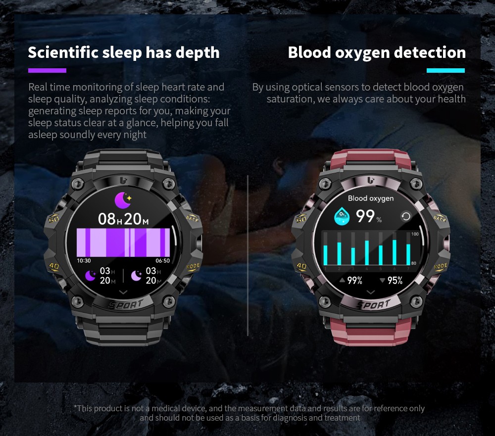 LOKMAT ATTACK 3 Pro Smartwatch, 1.39 inch HD Screen, Bluetooth Calling, Heart Rate Blood Oxygen Monitoring, 100+ Sports Modes, Al Voice Assistant - Black