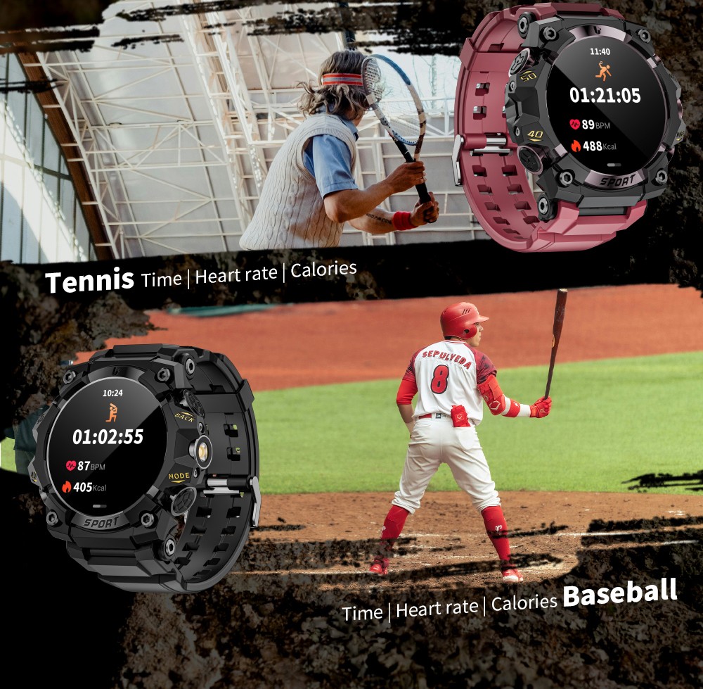 LOKMAT ATTACK 3 Pro Smartwatch, 1.39 inch HD Screen, Bluetooth Calling, Heart Rate Blood Oxygen Monitoring, 100+ Sports Modes, Al Voice Assistant - Red