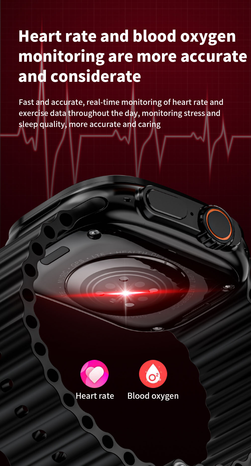 LOKMAT XH12C Smartwatch, 2.06 inch AMOLED Screen, 4G/5G Calling, Health Monitoring - Black Dial