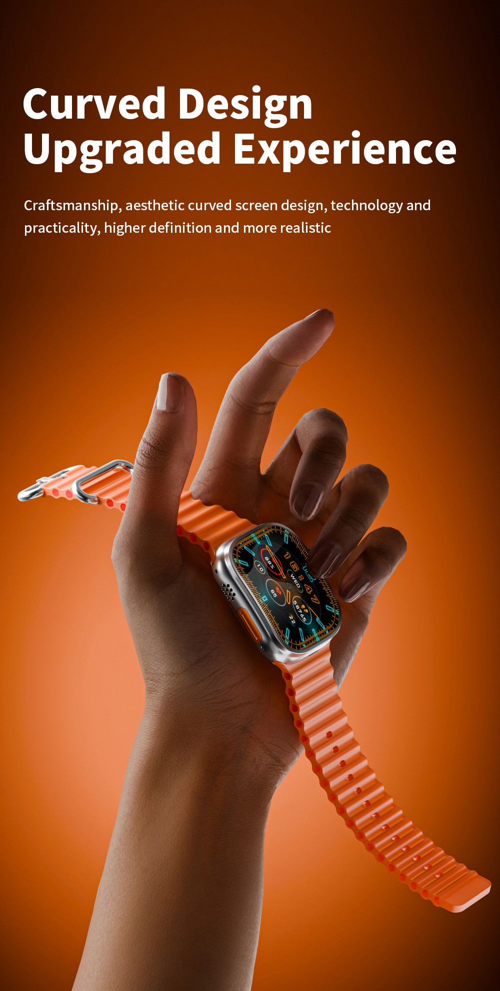 LOKMAT XH12C Smartwatch, 2.06 inch AMOLED Screen, 4G/5G Calling, Health Monitoring - Black Dial