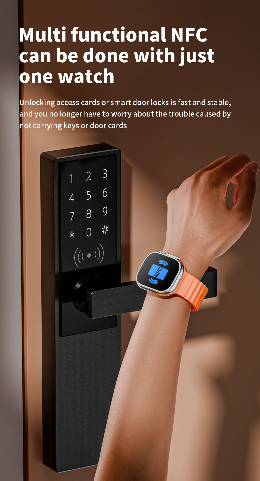 LOKMAT XH12C Smartwatch, 2.06 inch AMOLED Screen, 4G/5G Calling, Health Monitoring - Silver Dial