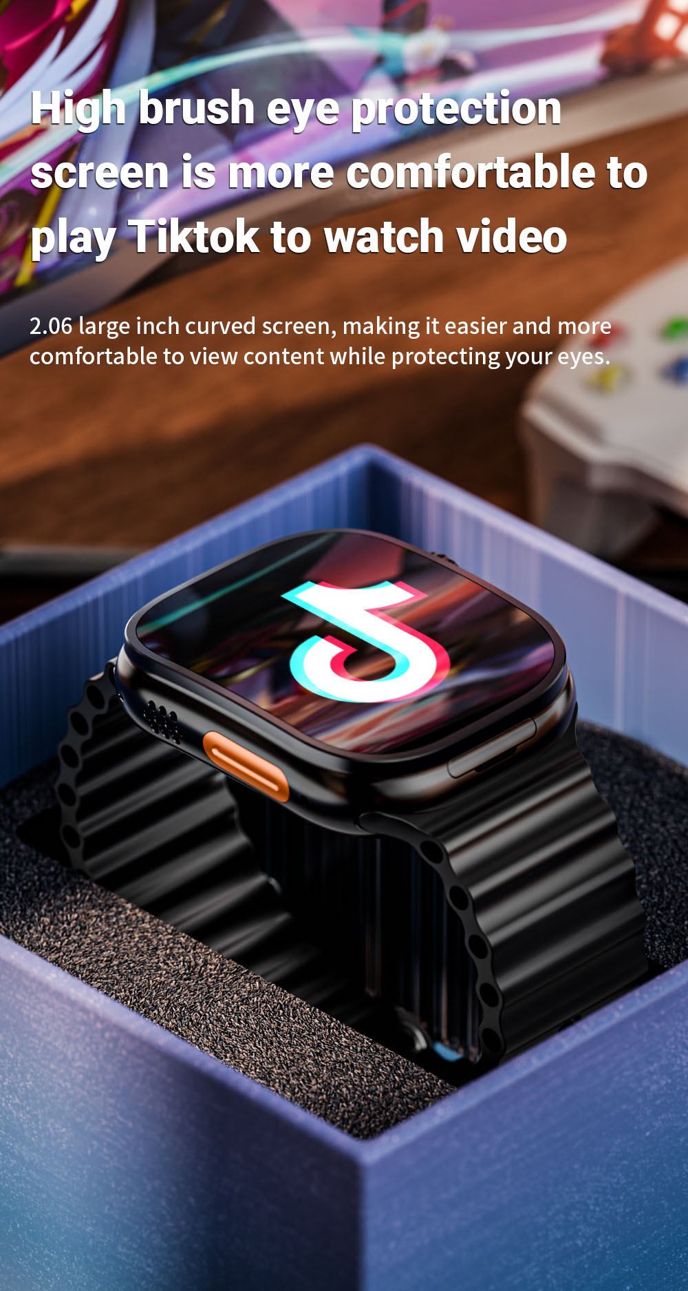 LOKMAT XH12C Smartwatch, 2.06 inch AMOLED Screen, 4G/5G Calling, Health Monitoring - Silver Dial