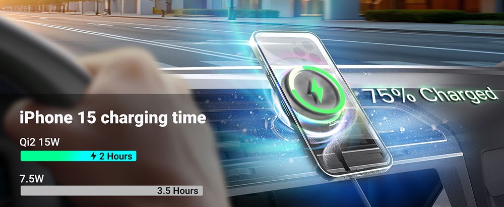 MINIX MCC01 Qi2 Magnetic Cooling Wireless Car Charger