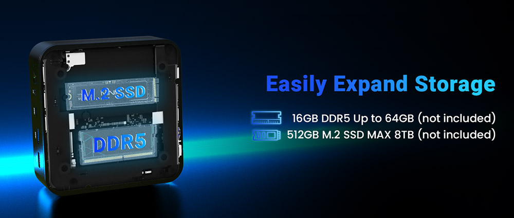 MINIX NGC NR660 Mini PC, jadrá AMD Ryzen 5 6600H Max 4,5 GHz, 16 GB RAM 512 GB SSD, HDMI+DP+USB-C 4K@60Hz Triple Display, WiFi 6E Bluetooth 5.2, 3*USB 3.2 ,1*USB 2.0, 2*2,5G RJ45, 1*3.5 mm audio jack, s držiakom VESA