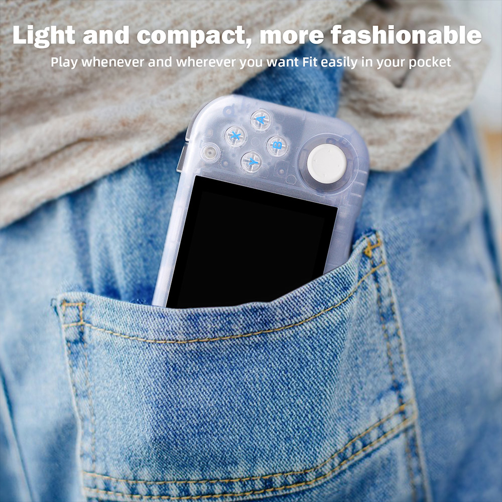 Magicx Mini Zero 28 V2 Retro Game Console, 2.8 inch 640-480 IPS Screen, 7 Hours Playtime, 128GB Storage - Blue