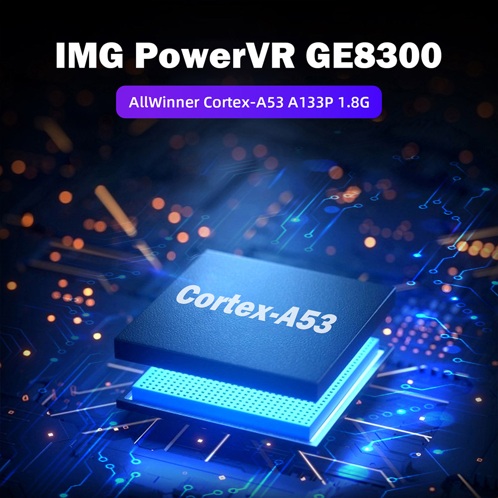 Magicx Mini Zero 28 V2 Retro Game Console, 2.8 inch 640-480 IPS Screen, 7 Hours Playtime, 64GB Storage - Blue