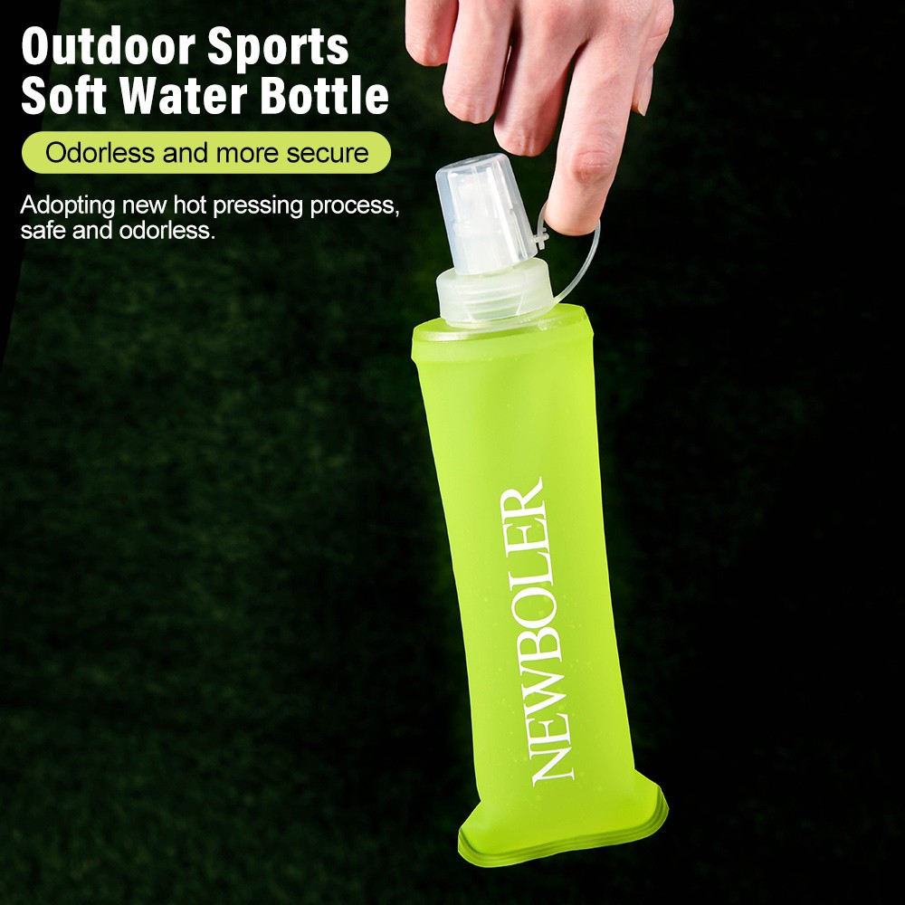 NEWBOLER BOT200 Foldable Soft Water Bottle Portable Sports Bottle - 150ml, Lemon Yellow