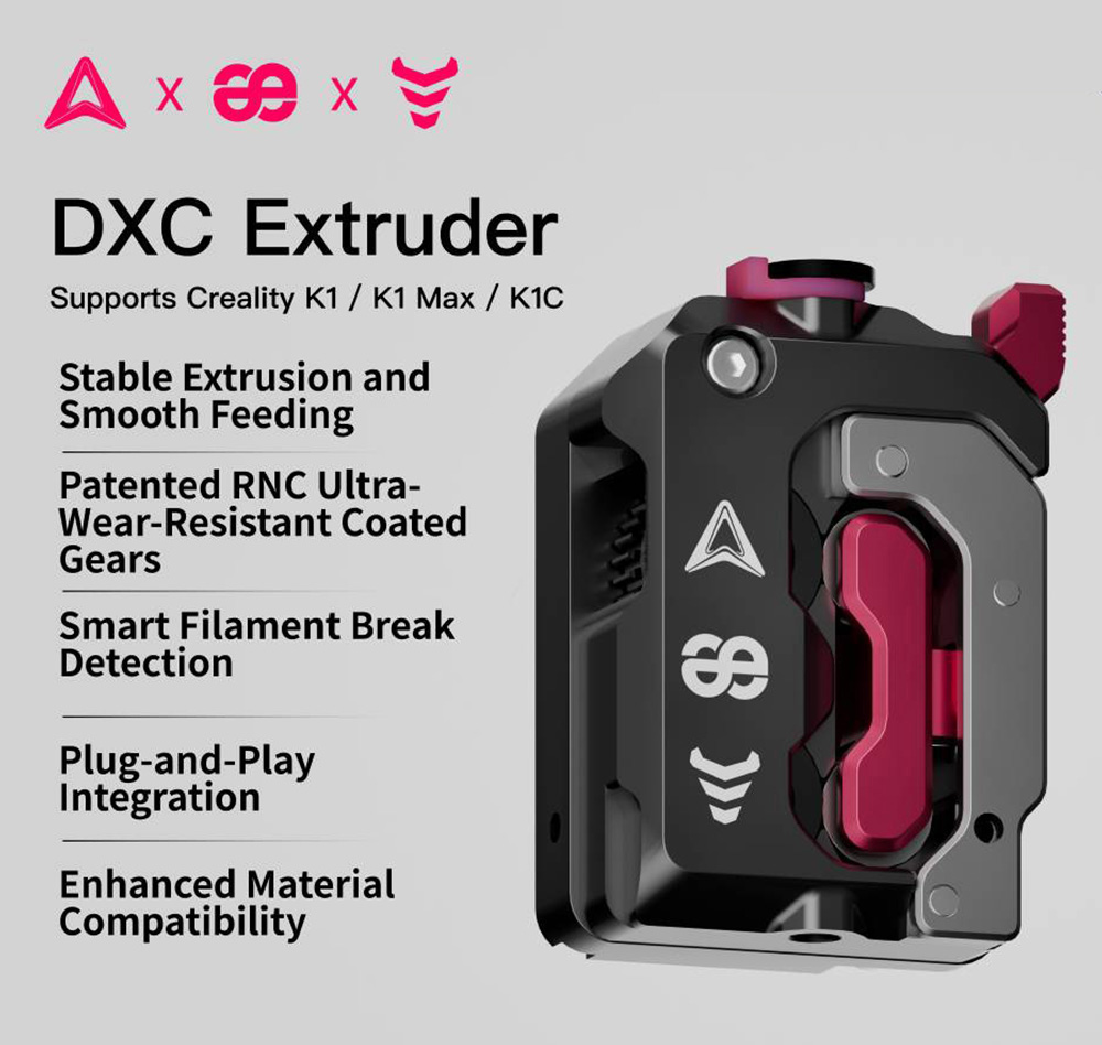 Phaetus DXC Extruder for Creality K1/ K1 Max/ K1C