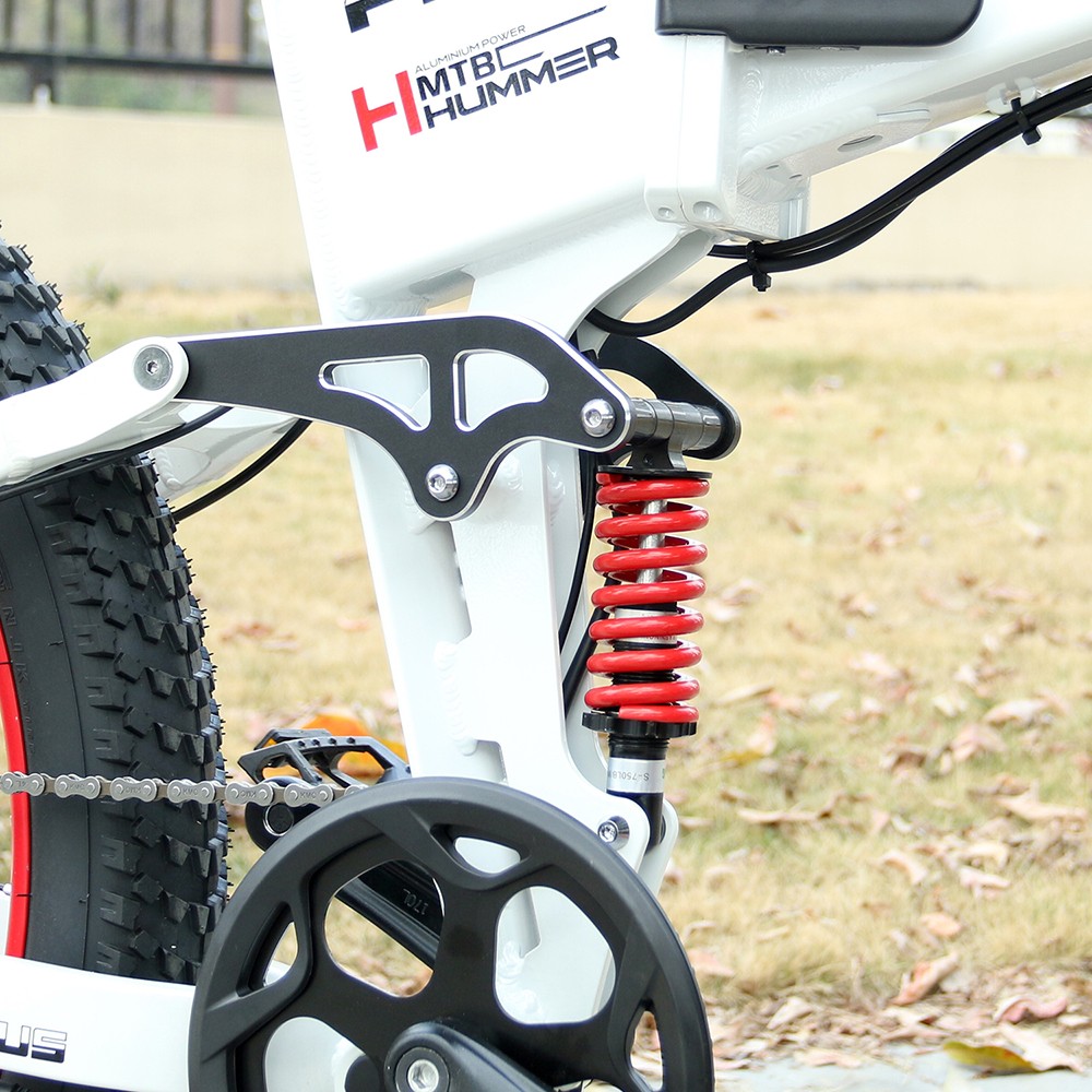 Elektrobicykel SAMEBIKE LO26-Plus, 1000W motor, 48V 15Ah batéria, 26-palcové pneumatiky, max. rýchlosť 45 km/h, dojazd 100 km, hydraulické kotúčové brzdy, dvojité nastaviteľné odpruženie, 7-rýchlostný prevod Shimano - sivý