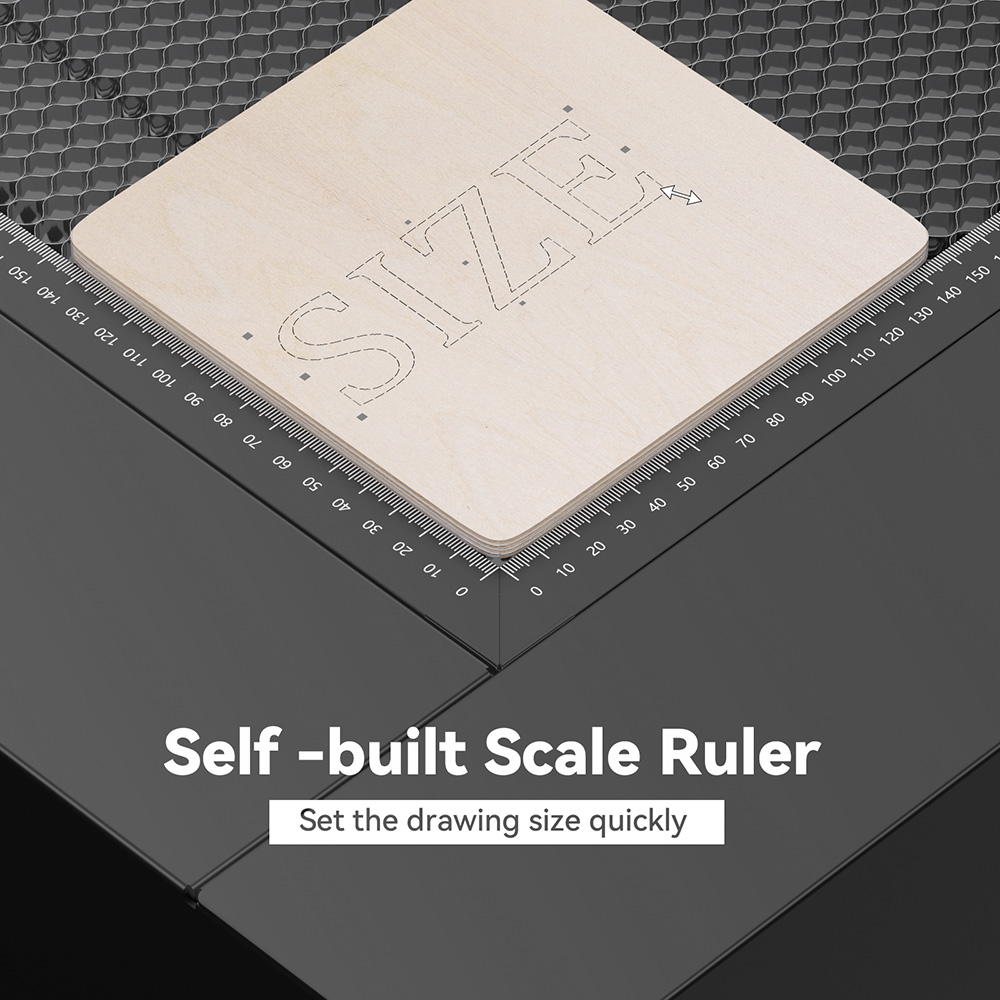 SCULPFUN H5 Gen2 Honeycomb Laser Bed, s ventilátorom na odsávanie dymu, 650*650mm - EU Plug