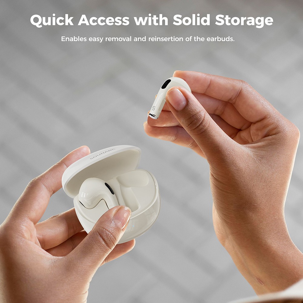 SOUNARC Q3 Ohrh&ouml;rer, Bluetooth 5.3, IPX5 wasserdicht, bis zu 20 Stunden Spielzeit &ndash; Beige