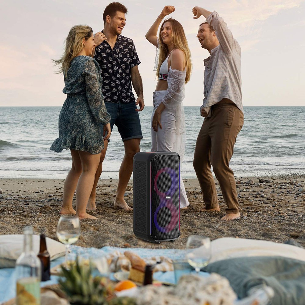 Sounarc L2 Party Speaker, 80W stereo zvuk, rôzne režimy osvetlenia, 13 hodín prehrávania