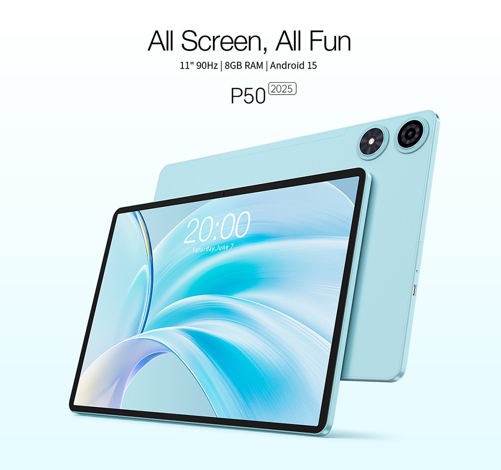Teclast P50 Android 15 Tablet, 11