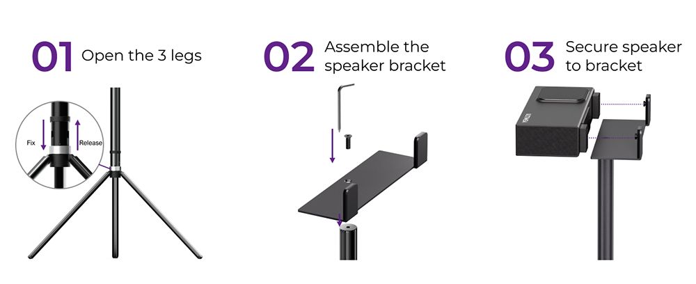 Ultimea Steady S90 hangszóróállványok, Nova S90-nel kompatibilisek