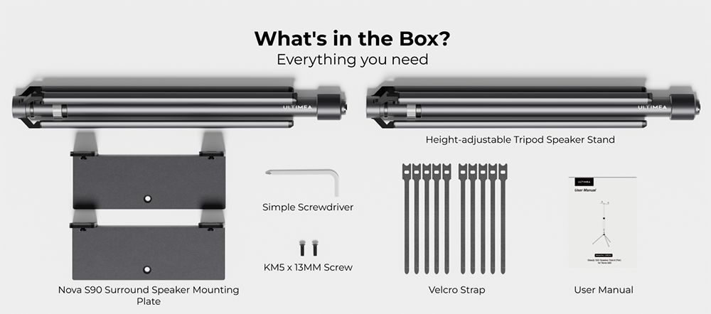 Ultimea Steady S90 hangszóróállványok, Nova S90-nel kompatibilisek