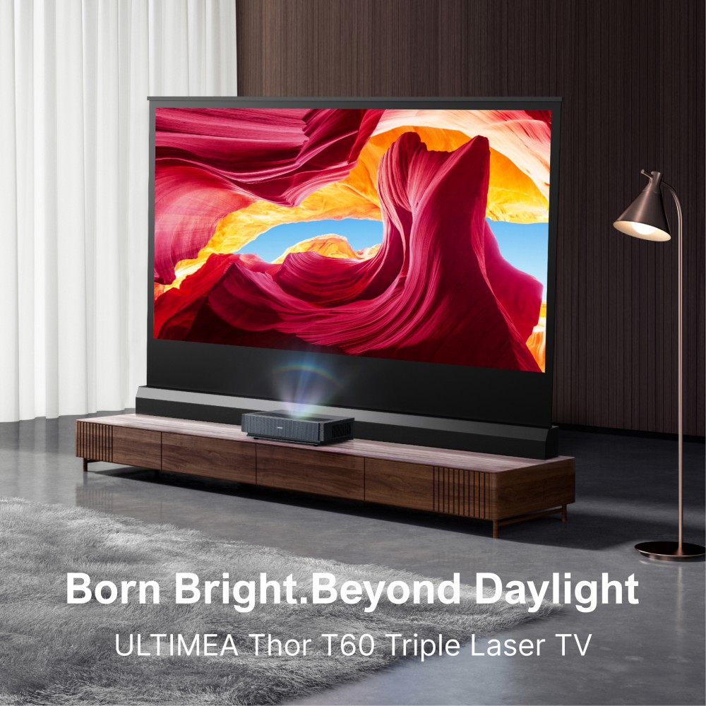 Ultimea Thor T60 4K 4000 ANSI Laserový TV projektor+ Ultimea Nova S80 5.1.2 CH Soundbar