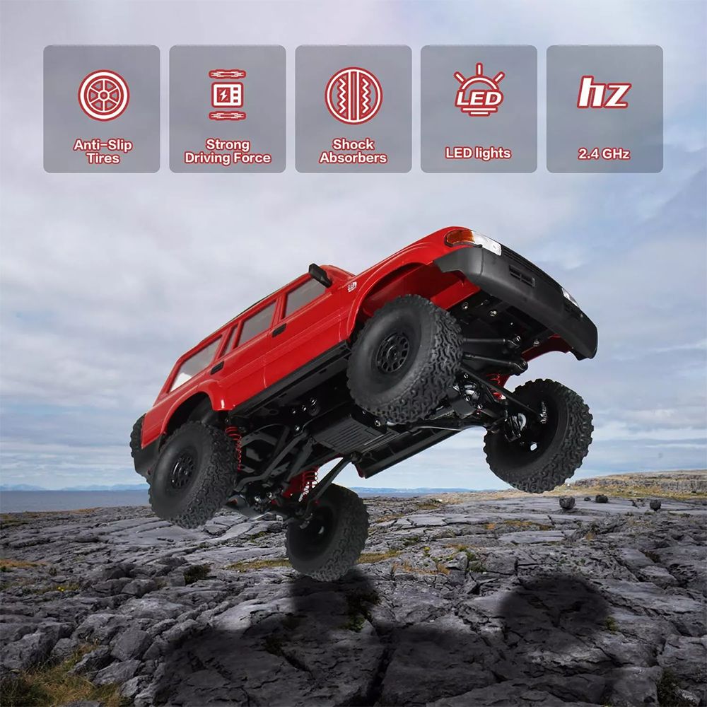WPL C54 RC Truck 1:16 4WD Off Road RTR Car - Red