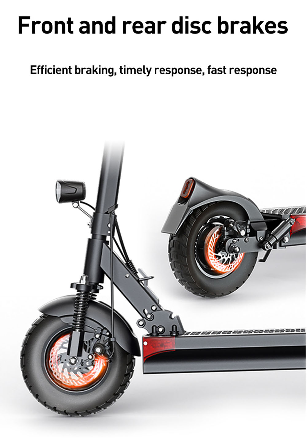 JOYOR Y6-S Trottinette &eacute;lectrique, Batterie 18 Ah, Moteur 500 W, Jusqu'&agrave; 60 km d'autonomie, Roue de 10 pouces, Vitesse maximale de 40 km/h
