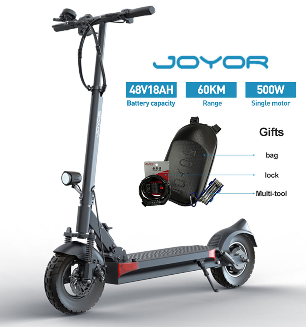 JOYOR Y6-S Elektroroller 18 Ah Akku 500 W Motor Bis zu 60 km Reichweite 10 Zoll Rad 40 km/h H&ouml;chstgeschwindigkeit