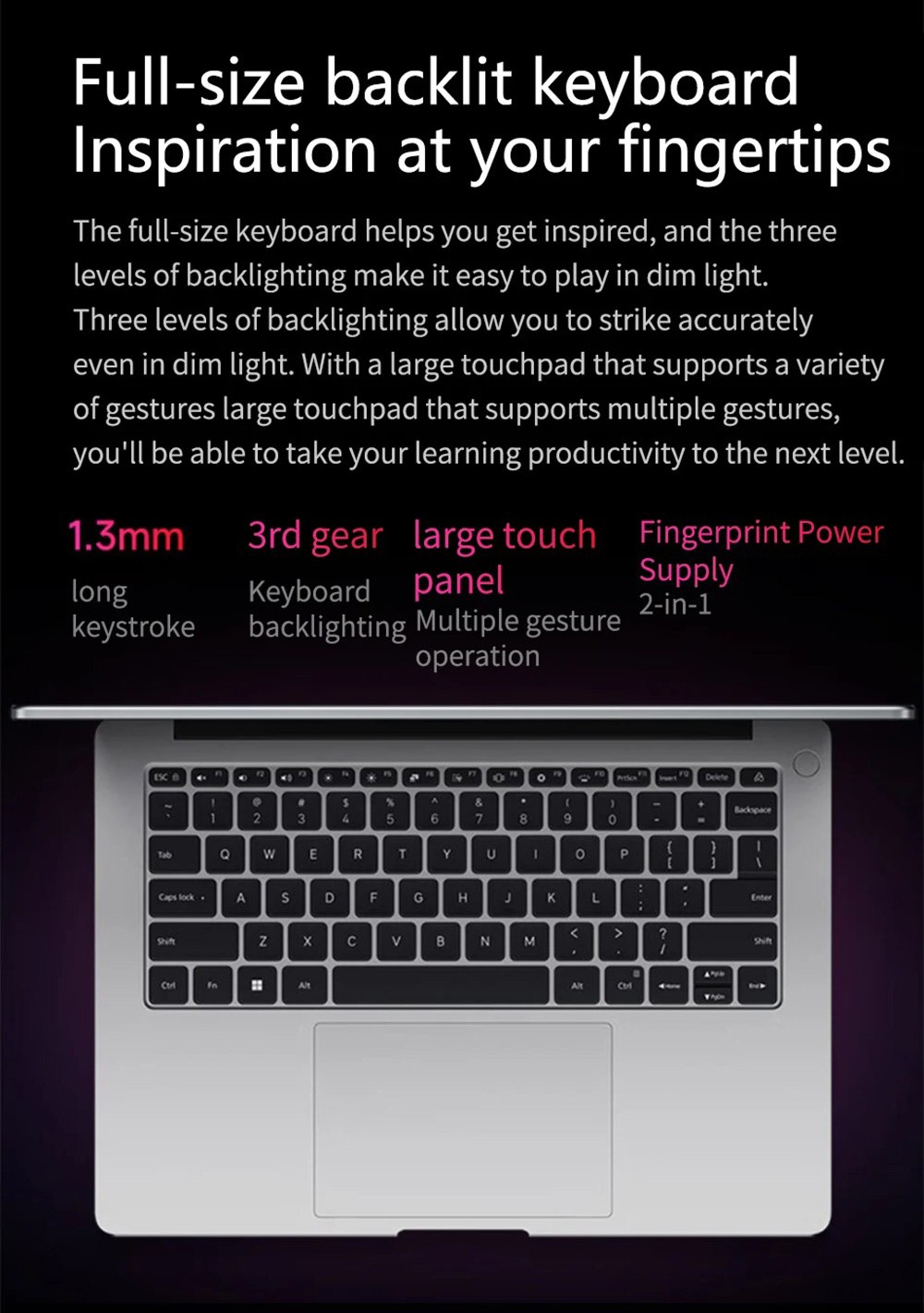 Redmi Book 14 Laptop Chinese Version, Intel Core i5-13500H 12 Cores 4.7GHz, 14'' Screen, 16GB RAM 1TB SSD, WiFi 6 Bluetooth 5.2, 56Wh Battery USB-C Fast Charging, Backlight Keyboard, 1*USB-A2.0 2*USB-A3.2 1*USB-C 1*HDMI 2.1 1*Headphone Jack - Grey