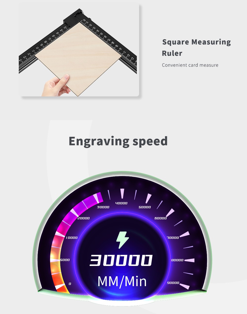 TWO TREES TTS-55 Pro 5,5W Laser-Graviergerät, 32-Bit-Mainboard, 0,08×0,08mm komprimierter Spot, 0,1mm Präzision, 300*300mm